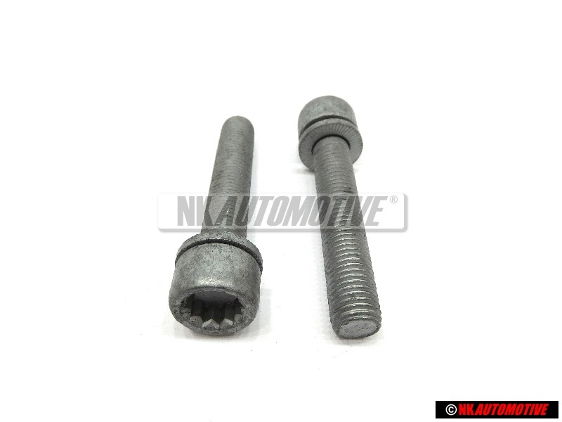 2x Genuine VW Rear Caliper Carrier Socket Head Bolt - N 91168901
