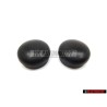 2x Genuine VW Wiper Arm Nut Cover Cap Satin Black - 1J0955205A 9B9