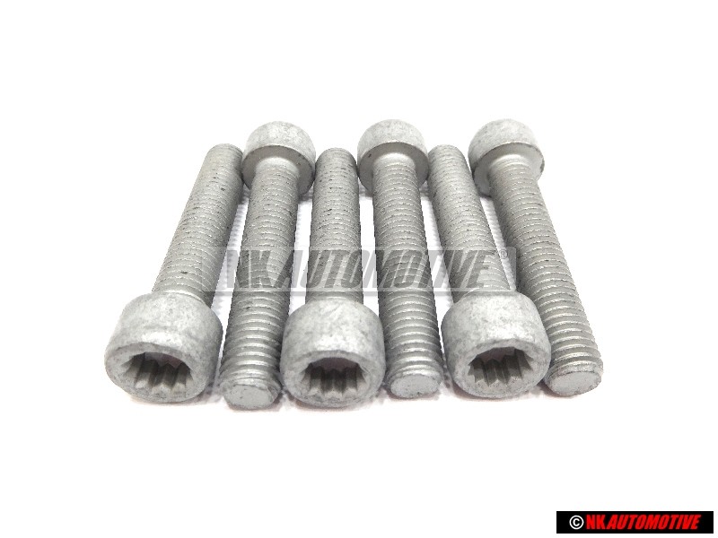 6x Genuine VW Socket Head Bolt With Inner Multipoint Head - N 90991102
