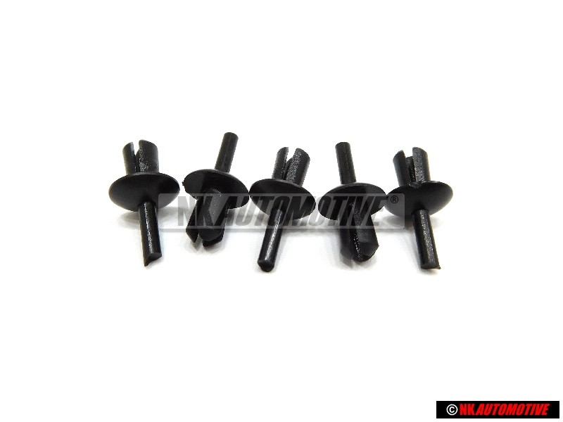 5x Genuine VW Spreader Rivet - 113857117B