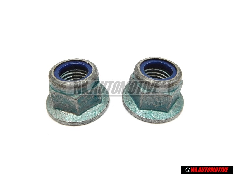 2x Genuine VW Hexagon Collar Nut Self-Locking - N 10106402