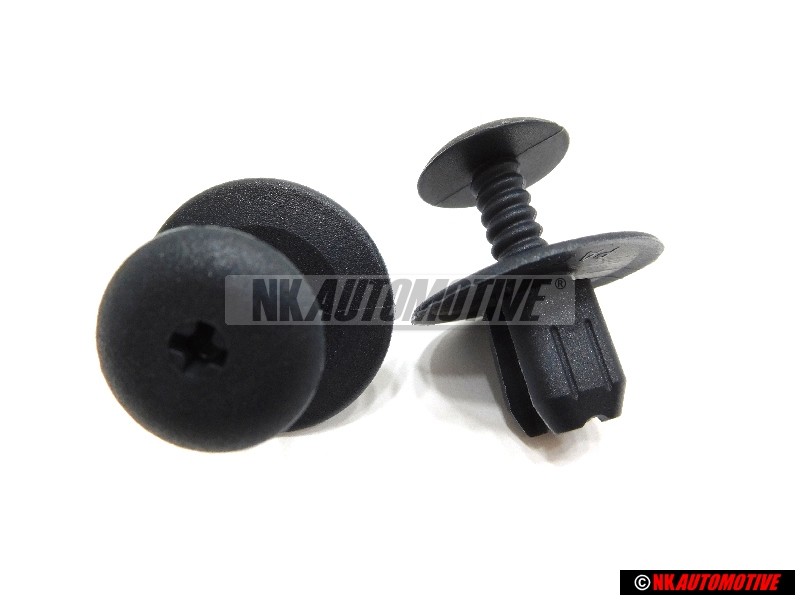 2x Genuine VW Clip Mauritius Blue - 1H0867199A H21
