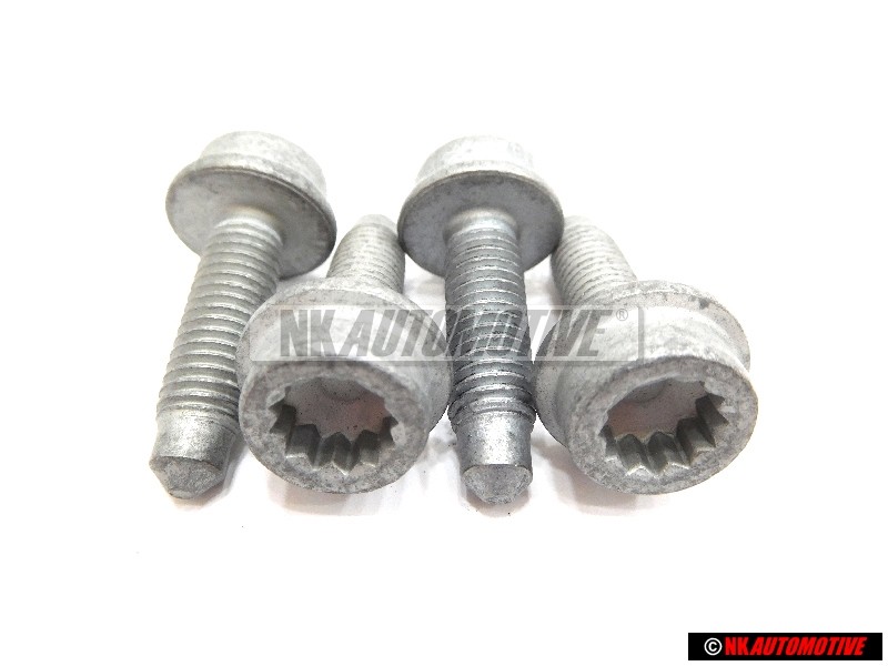 4x Genuine VW Socket Head Collared Bolt With Inner Multipoint Head - N 10719301