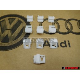 10x Genuine VW Rear Axle Brake Pipe Holder, Bracket, Clip.