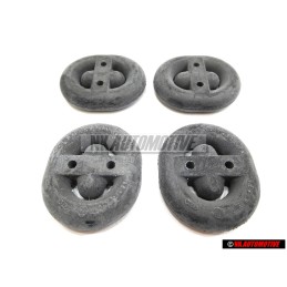 4x Genuine VW Exhaust Rubber Retainer Mount Hanger - 8A0253147A