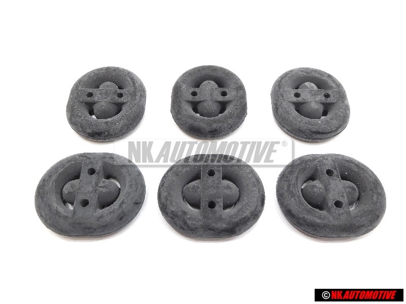 6x Genuine VW Exhaust Rubber Retainer Mount Hanger - 8A0253147A
