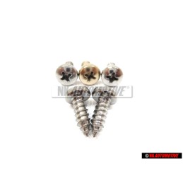 5x Genuine VW Oval Panel Screw 4.8x13 - N 0139681