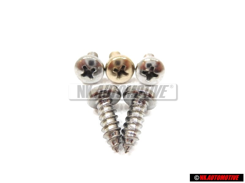 5x Genuine VW Oval Panel Screw 4.8x13 - N 0139681