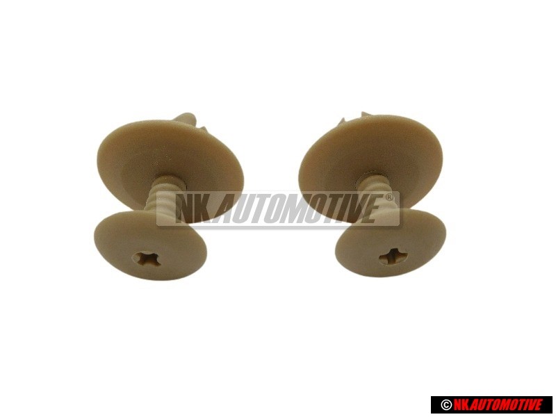 2x Genuine VW Clip Light Beige - 1H0867199A Q70