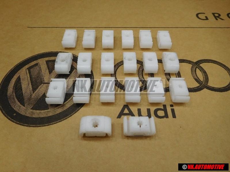 20x Genuine VW 2 Point Brake Pipe Line Retaining Clip Holder Bracket - 811611797