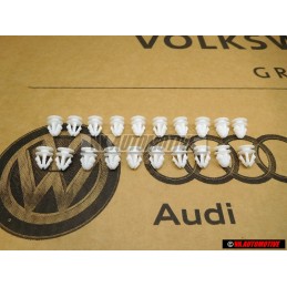 20x Genuine VW Side Moulding Trim Strip Clip Fastener - 191853585A