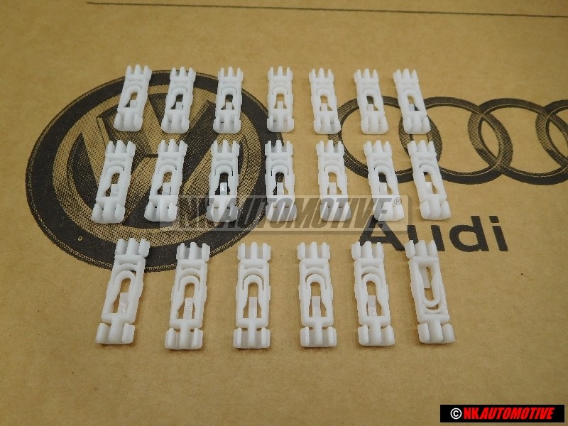 20x Genuine VW Rain Gutter Roof Moulding Trim Clip - 1H0853733B