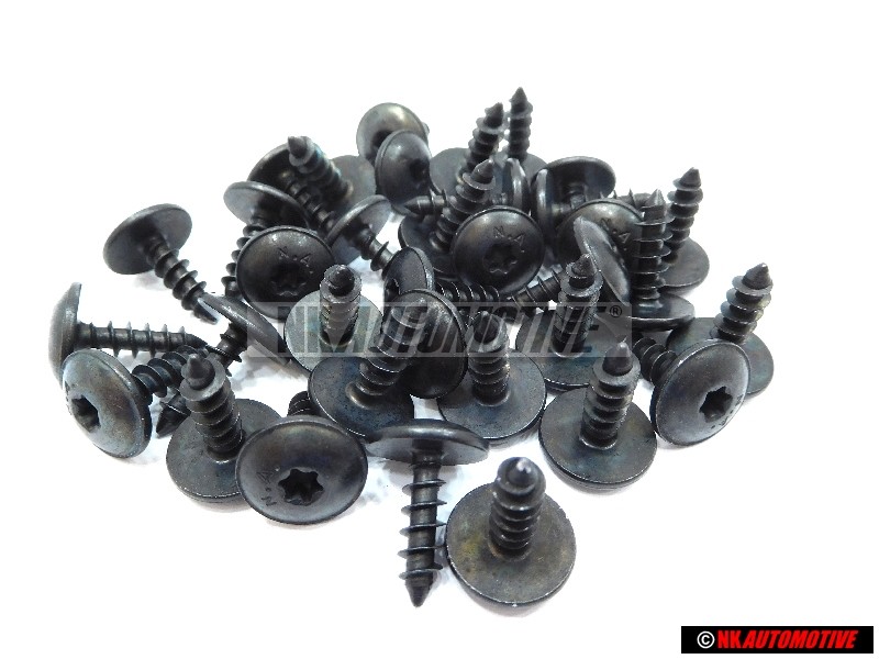 36x Genuine VW Hexagon Socket Head Panel Bolt 5x16 - N 90974701