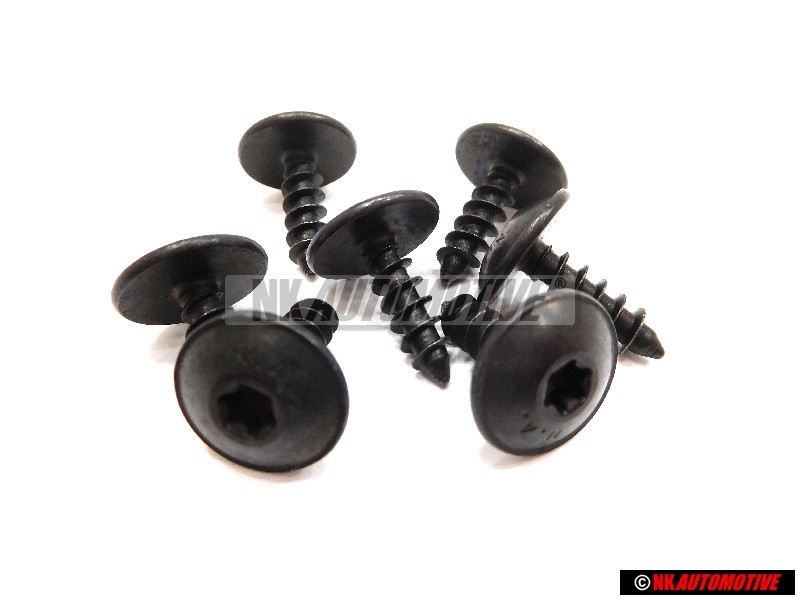 7x Genuine VW Hexagon Socket Head Panel Bolt 5x16 - N 90974701