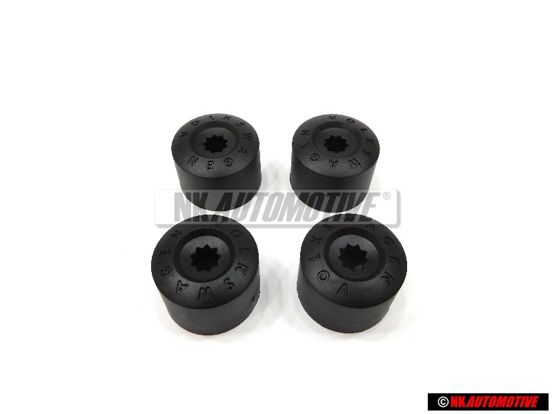 4x Genuine VW Wheel Bolt Lug Nut Cover Cap - 1K0601173 9B9