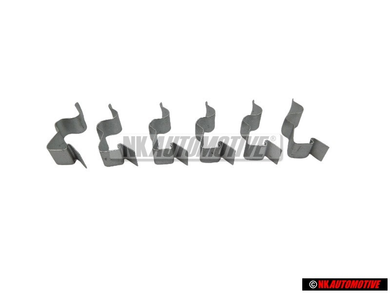 6x Genuine VW Heater Valve Cable Clip - 823819679