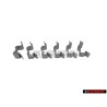 6x Genuine VW Heater Valve Cable Clip - 823819679