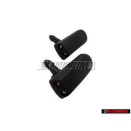 2x Genuine VW Front Windscreen Twin Jet Sprayer Washer Nozzle - 191955985A