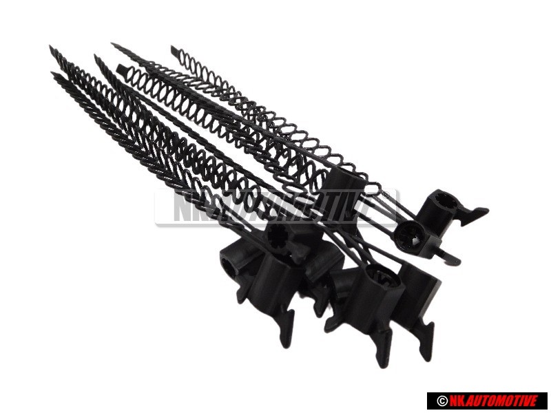 10x Genuine VW Cable Tie With Holder 10x187 - N 90643701