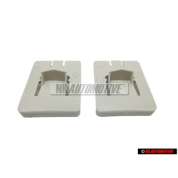 2x Genuine VW Front Seat Rail Runner Outer Guide Piece Clip - 171881213B 2VK