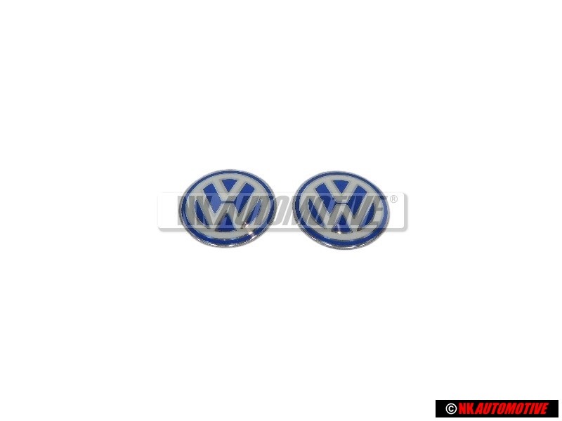 2x Genuine VW Badge Logo Sign Emblem For Key Keyfob - 3B0837891 09Z