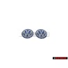 2x Genuine VW Badge Logo Sign Emblem For Key Keyfob - 3B0837891 09Z