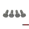 4x Genuine VW Rear Axle Stub Shaft Hexagon Bolt M10x32 - N 90877301