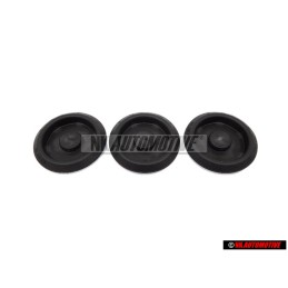 3x Genuine VW Floor Pan Underbody Rubber Plug Grommet Bung 40mm - 1K0899185