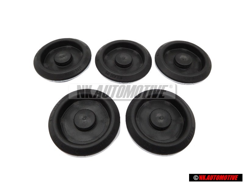 5x Genuine VW Floor Pan Underbody Rubber Plug Grommet Bung 40mm - 1K0899185