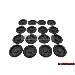 16x Genuine VW Floor Pan Underbody Rubber Plug Grommet Bung 40mm - 1K0899185