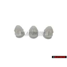 3x Genuine VW Side Moulding Trim Strip Clip Fastener - 191853585A