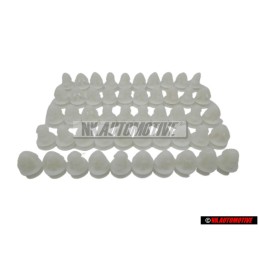 50x Genuine VW Side Moulding Trim Strip Clip Fastener - 191853585A