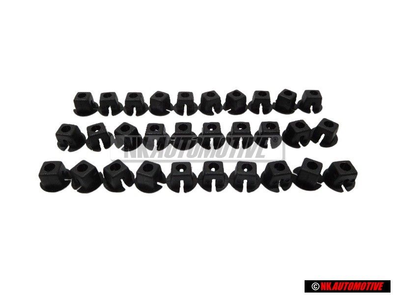 30x Genuine VW Expanding Nut - 533853139