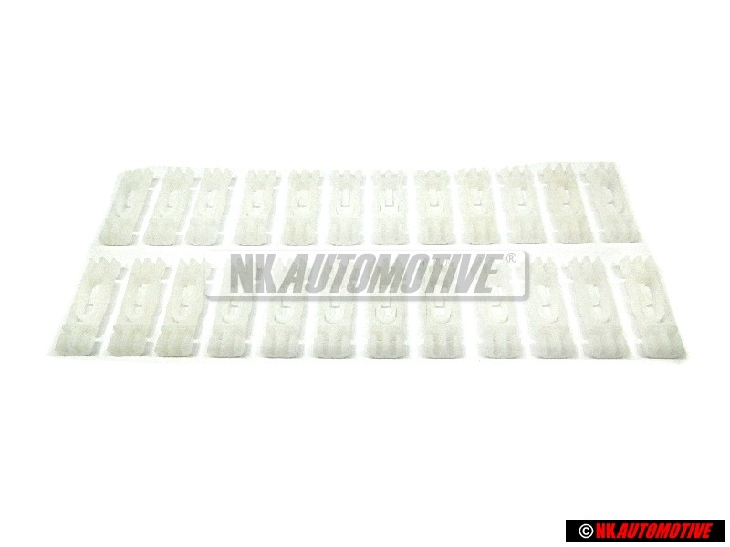 24x Genuine VW Rain Gutter Roof Moulding Trim Clip - 1H0853733B