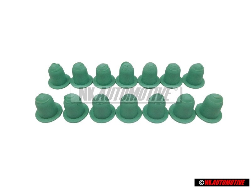 14x Genuine VW Side Moulding Trim Clip Grommet - 1H0853586