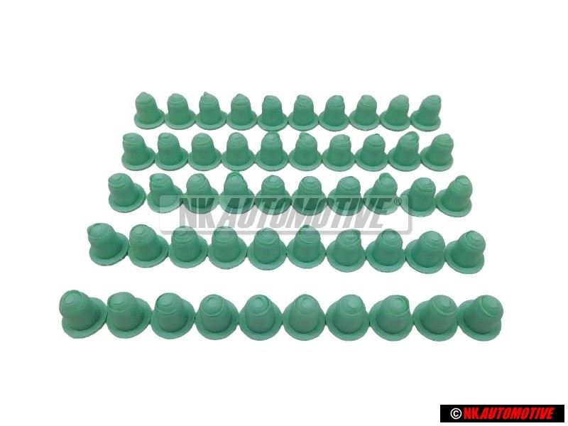50x Genuine VW Side Moulding Trim Clip Grommet - 1H0853586