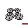 4x Genuine VW Alloy Wheel Centre Cap Black Anthracite - 7L6601149B RVC