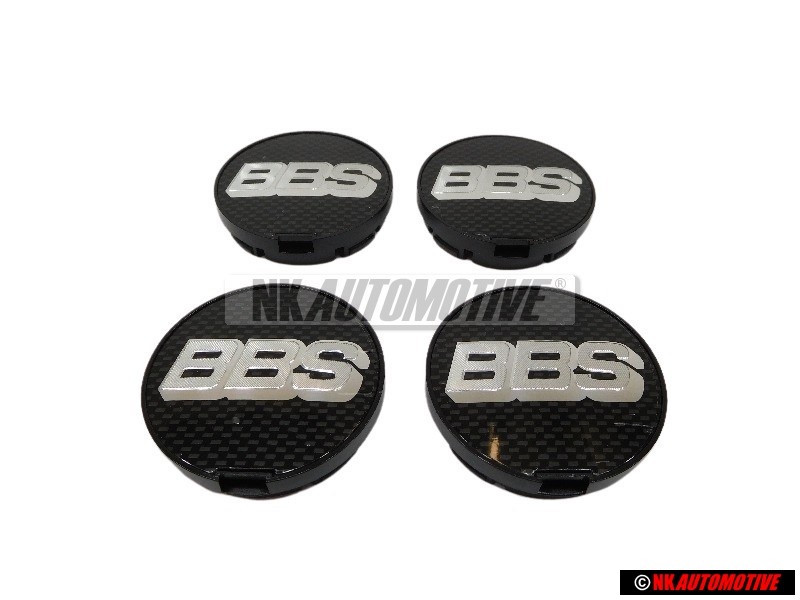 4x Genuine VW Hub Cap Chrome Colours/Black - 1H0601171B BXF