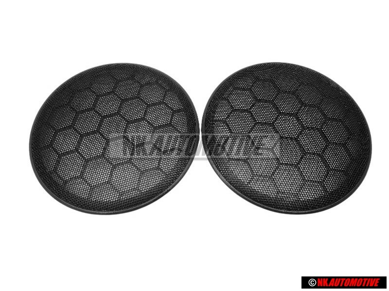 2x Genuine VW Door Speaker Grill Cover Black - 3B0868149 B41