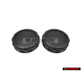 2x Genuine VW Seat Backrest Adjuster Roller Knob Black - 171881671 041