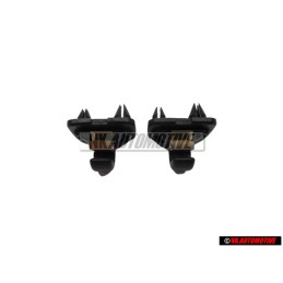 2x Genuine Audi Retainer For Sun Visor Black - 8W0857562A 4PK