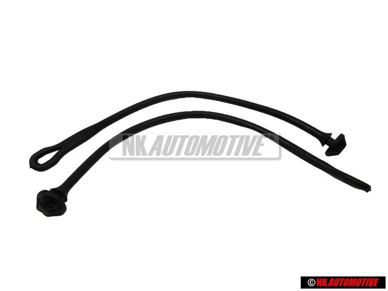 2x Genuine VW Holding Strap Satin Black - 1H6863447 B41