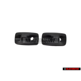 2x Genuine VW Retainer For Sun Visor Satin Black - 1H0857559B 01C