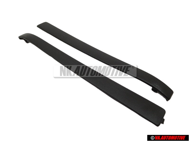 2x Genuine VW Door Handle Trim Black - 191837239 01C