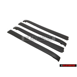 4x Genuine VW Door Handle Trim Black - 191837239 01C