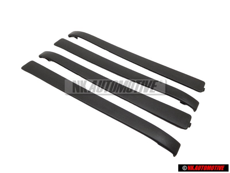4x Genuine VW Door Handle Trim Black - 191837239 01C