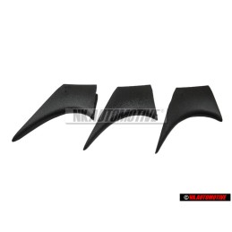 3x Genuine VW Big Bumper Fin Cover Cap - 191807245 01C