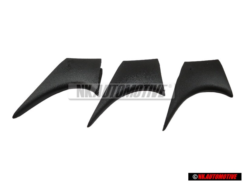 3x Genuine VW Big Bumper Fin Cover Cap - 191807245 01C