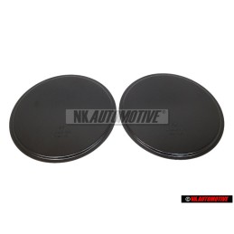 2x Genuine VW Spare Wheel Boot Floor Plate Cover 136mm - 411803595