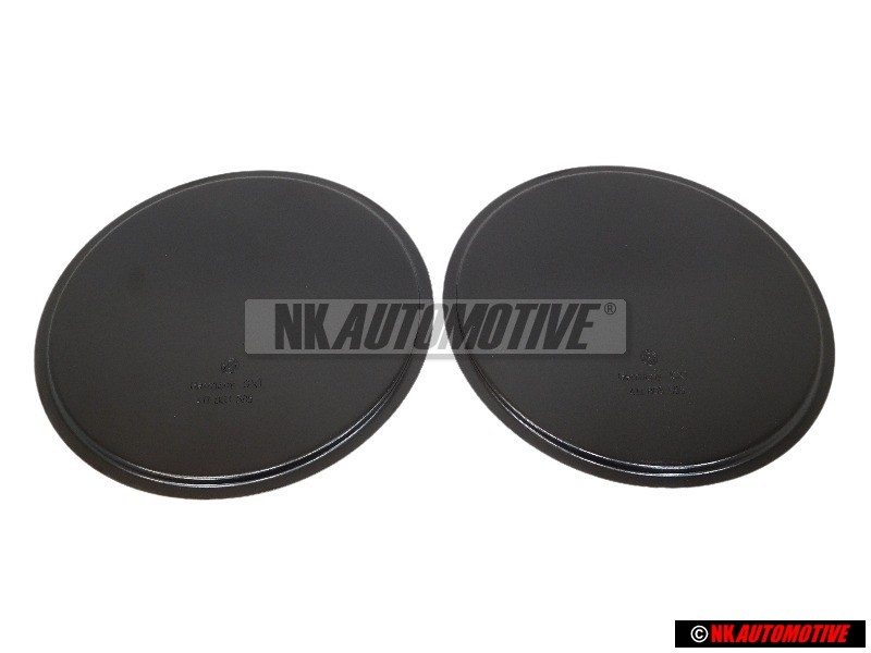 2x Genuine VW Spare Wheel Boot Floor Plate Cover 136mm - 411803595